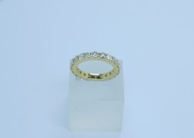 18ct Yellow Gold Diamond set full Eternity ring
