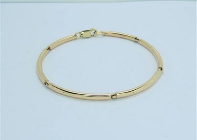9ct Yellow Gold bar-link bracelet