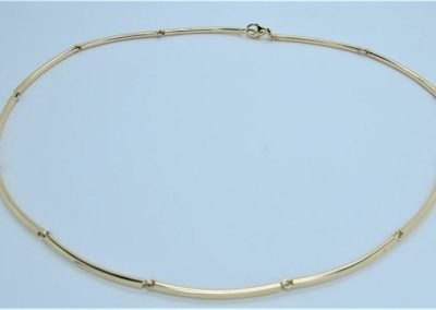 9ct Yellow Gold bar-link necklace