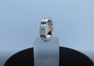 Palladium and Rose Gold wedding ring 1