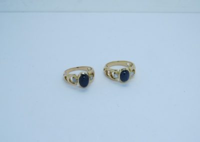 Sapphire and Diamond ring, made to match