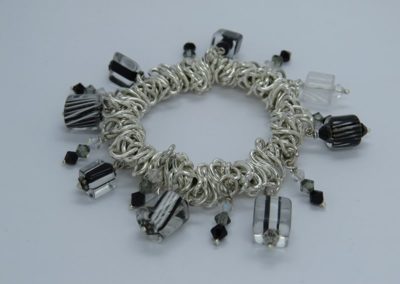 Silver bracelet, made to match an item of costume jewellery